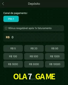 deposits OLA7 GAME